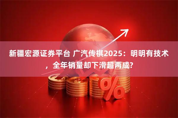 新疆宏源证券平台 广汽传祺2025：明明有技术，全年销量却下滑超两成?